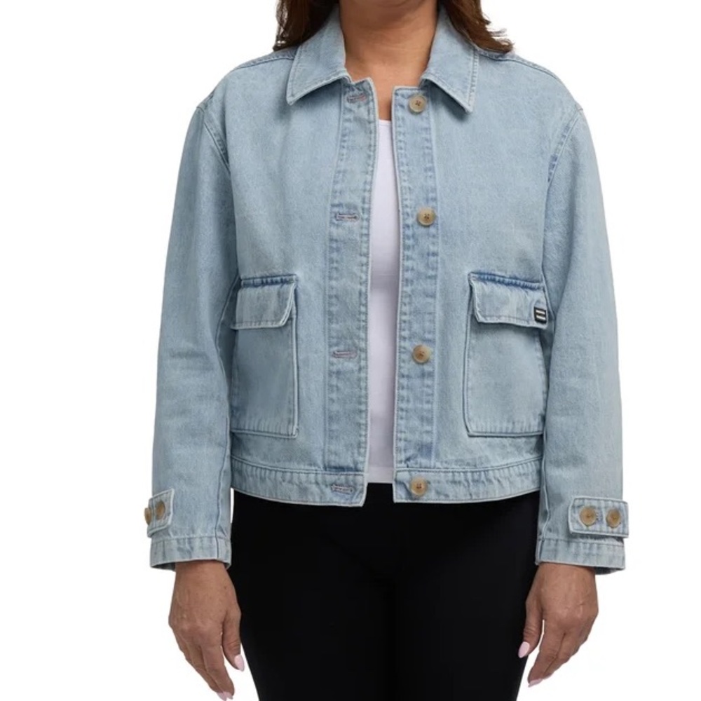 Hunter Women's Button Jacket, Light Blue, Small, Medium & Large Available- NWT